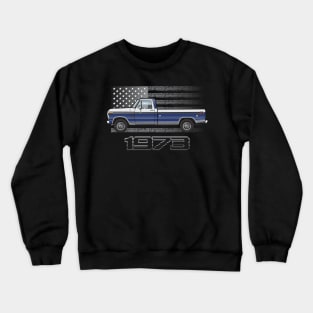 1973 Blue and White Crewneck Sweatshirt